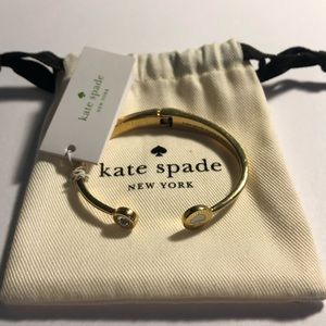 kate spade “spot the spade” gold bracelet